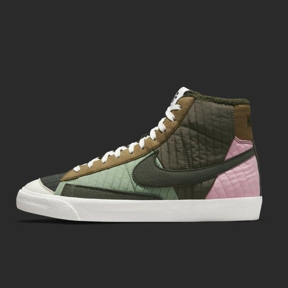 Nike Blazer Mid ‘77 Sequoia Quilt Size 11 New With Box DD8024-300